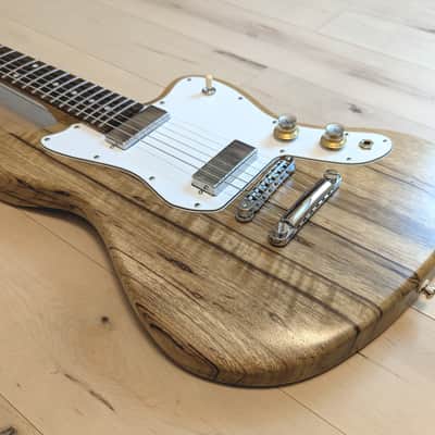 Four Winds JX72 Jazzmaster style Black Limba Stoptail Offset * Mojotone Firebird Pickups * USA Luthier Handmade image 16