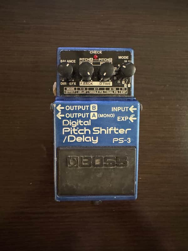 Boss PS-3 Digital Pitch Shifter/Delay (Pink or Dark Gray Label) 1994 - 1999 Blue image 1