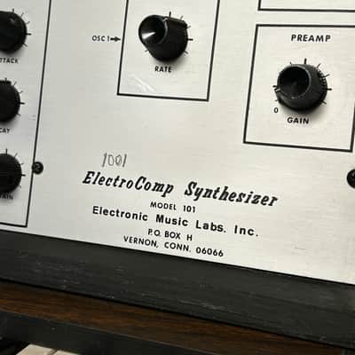 Electronic Music Laboratories Electrocomp EML-101 1970s - Silver Analog modular synthesizer synth vintage image 10