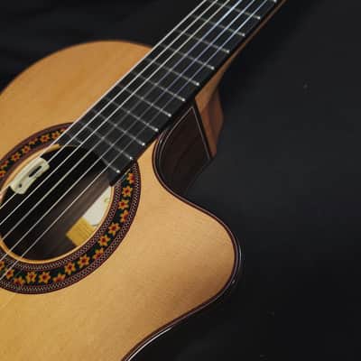 New Jose Ramirez Cedar Estudio 140 CWE Acoustic Electric Classical Nylon String Guitar w/ Logo'd Hard Case image 9