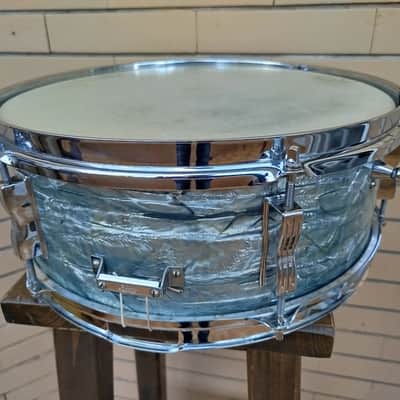 LUDWIG Pioneer 14"x5" Sky Blue Pearl, 1963. Vintage. image 4