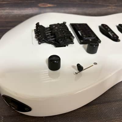 90s Charvel by Jackson DK-065 Dinky SSH Body White w/Plate and Bridge and Pickups image 4