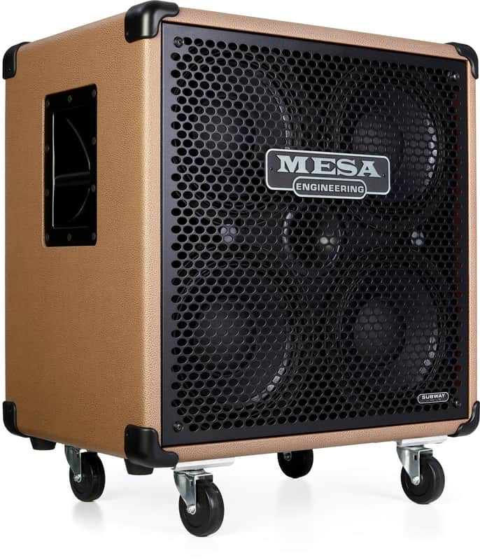 Mesa/Boogie Subway 4 x 10-inch 1200-watt 4-ohm Bass Cabinet - Cocoa Bronco with Black Metal Grille image 1