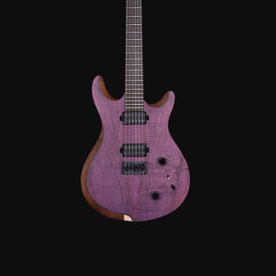 Jericho Guitars Edge 6 NT Purple Spalted Maple 25.75" 2026 - Open-Pore image 1