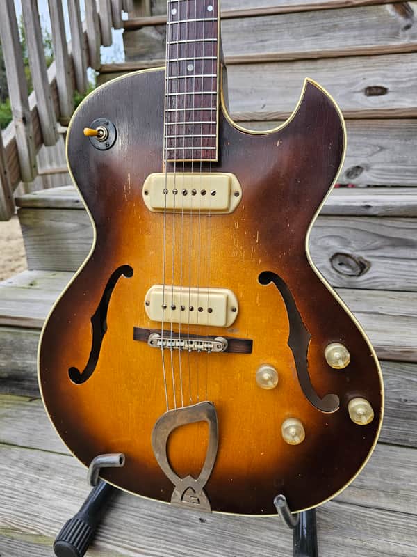 1958 Guild T-100D Slim Jim Electric Guitar with P90's   Video image 1