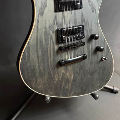 Schecter Avenger Standard Electric Guitar Charcoal Satin Ash Finish image 3