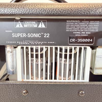 Fender Super-Sonic 22 22-Watt 1x12 Tube Guitar Combo Amplifier Black w/ Cover 2014 image 10