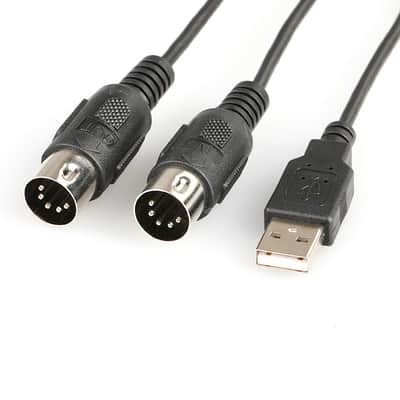 Midi To Usb Cable Usb MIDI Converter With Indicator Light FTP Proceesing Chip MTU-10 image 4