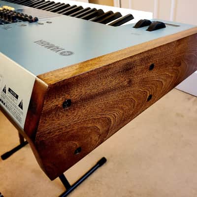 Yamaha Motif XS 8 Replacement Wood End Panels - Solid Exotic African Sapele Wood