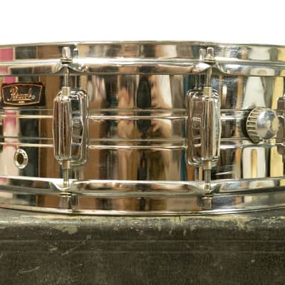1970s Pearl 5x14 Chrome Over Steel Snare Drum image 2