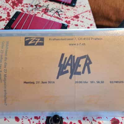 Schecter Signature Gary Holt V-1 FR 2014 2014 - Blood Splatter image 17