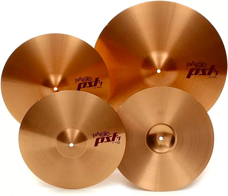 Paiste PST 7 Medium / Universal Set 14 / 16 / 20" Cymbal Pack image 2