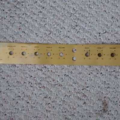 1970s Marshall Artiste original vintage faceplate metal luthier part for restoration project image 1