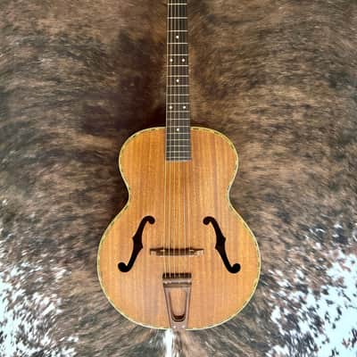 1940 Harmony H1406 Patrician Acoustic Archtop Guitar with Case image 2
