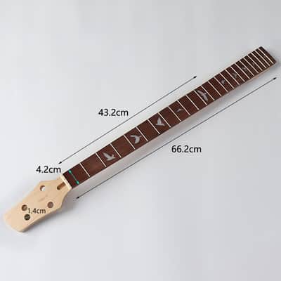 Canada Maple 4 Strings Left Hand Bass Neck,24-Fret image 3