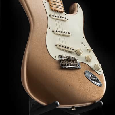 Used Fender Custom Shop '57 Reissue Stratocaster Firemist Gold Journeyman Relic image 4