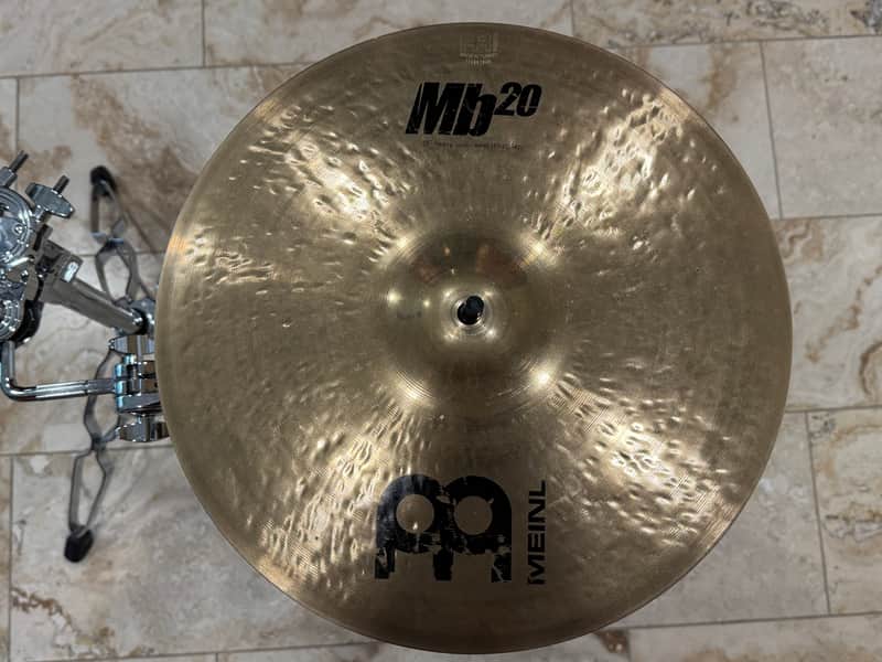 ###Used Meinl 15" Mb20 Heavy Soundwave Hi-Hat (Pair) 2010s - Brilliant In Very Good Condition### image 1