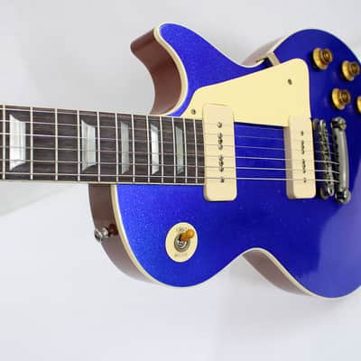 Gibson Custom Shop '56 Les Paul Standard Reissue  - Murphy Lab Light Aged - Blue Sparkle image 10