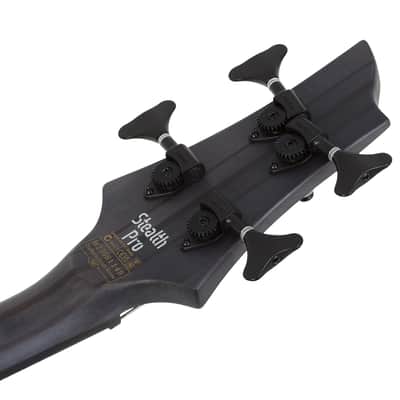 Schecter Stiletto-4 Stealth Pro EX LH Satin Black image 12