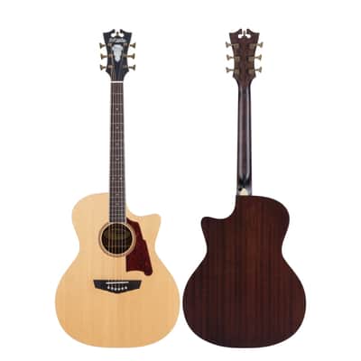 D'Angelico Premier Gramercy Solid Top Electric Acoustic Guitar - Natural Finish image 7