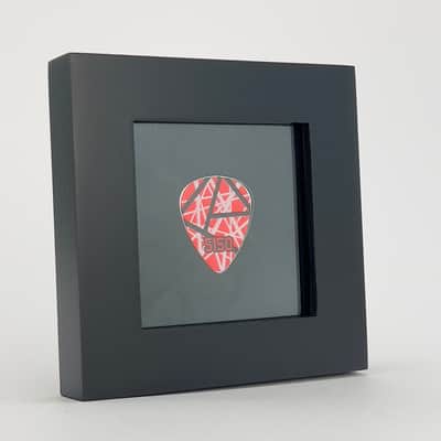 3" x 3" Double Sided Guitar Pick Display, BLACK #351 Shape Bild 2