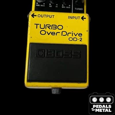 Boss OD-2 Turbo OverDrive (Black Label) 1985 - 1988 - Yellow - X18010 image 1