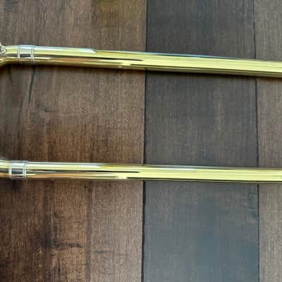 Bach 36 Stradivarius Professional Model Tenor Trombone with Traditional F Rotor 2010s - Clear-Lacquered Brass image 8