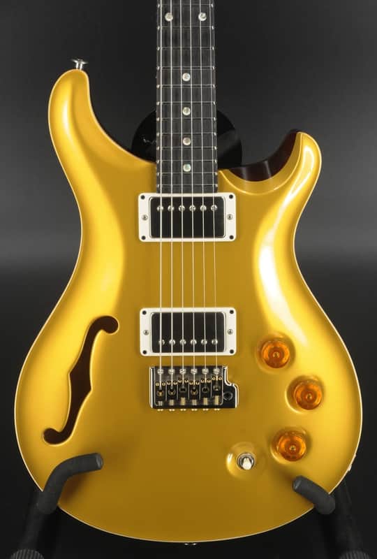 PRS DGT David Grissom Semi-Hollow w/ Moons - Gold Top image 1