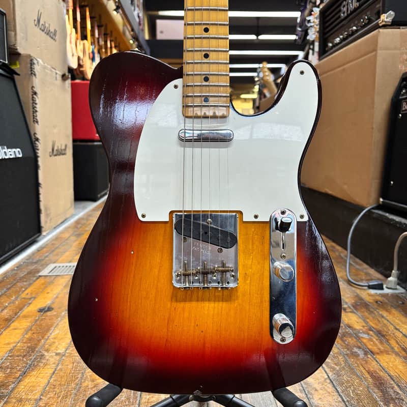Fender Custom Shop 1959 Telecaster Journeyman Relic Electric Guitar Chocolate 3-Color Sunburst w/Tweed Case image 1