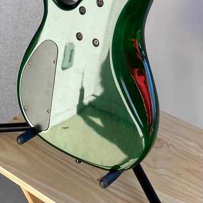 Modulus Graphite Quantum Q5 5-String Bass Guitar, 1997, Emerald Green image 7