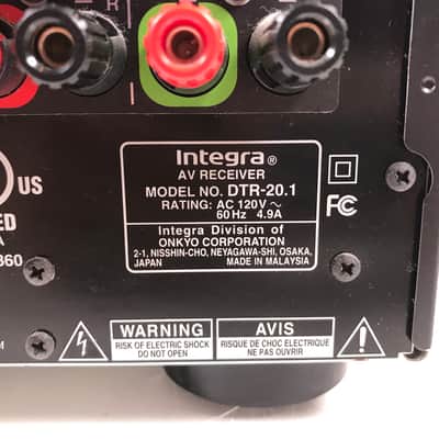 Integra DTR-20.1 Home Theater Audio Video AV Receiver 5.1 Channel image 8