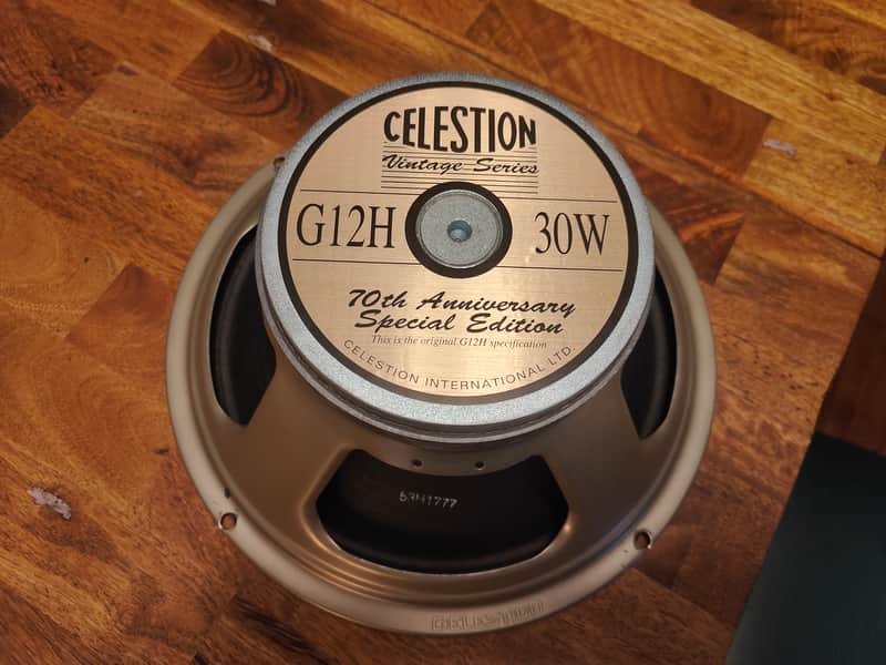 Celestion G12H 30 W Vintage Series 12" 8 Ohm Guitar Speaker 70th Anniversary 2015 image 1
