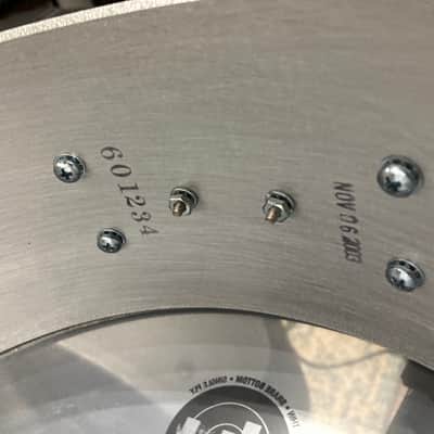 Tris Imboden's, Chicago, DW - Collector's 5x14" 3MM Aluminum Shell Snare Drum SIGNED! 2003 image 18