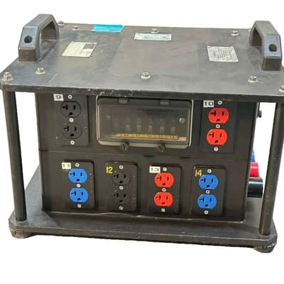 100A LEX POWER DISTRO 30A X2 L21-30, 20A X12 EDISON X 8NAC3 POWERCON #2368 image 4