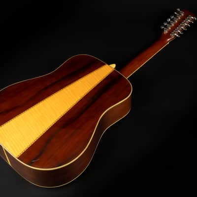 1979 Morris B-50 - Natural | Vintage Japan Post Lawsuit D-41 Dreadnought 12-String Acoustic Guitar 3-Piece Back Jacaranda | Case image 12