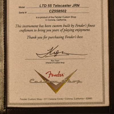 Fender Custom Shop Telecaster 1955 Journeyman Aged White Blonde image 9