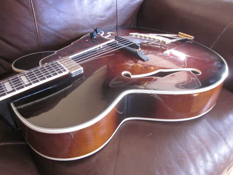 D'Angelico Premier EXL-1 Archtop Electric Guitar Brown Burst w/ Gig Bag DAPEXL1GBRBGT image 1