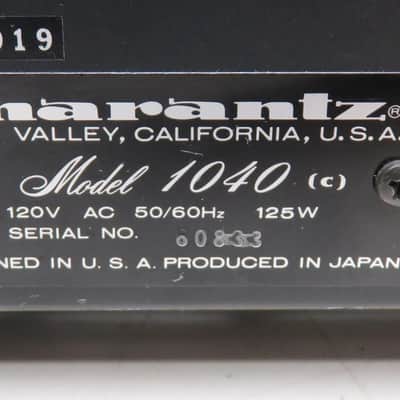MARANTZ 1040 INTEGRATED AMPLIFIER FULLY SERVICED RECAPPED EXCELLENT CONDITION image 10