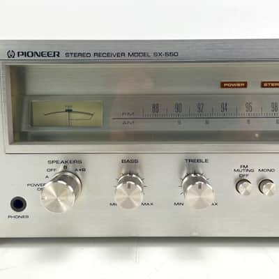 Pioneer Model SX - 550 Stereo Receiver - Serviced/Recapped/New side pannels image 11