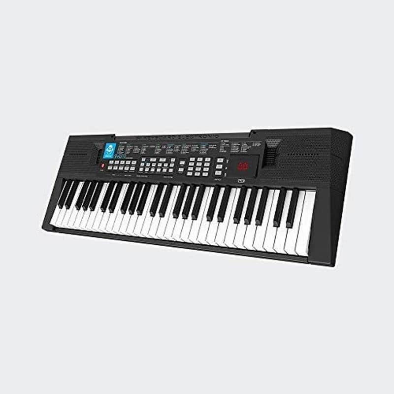 54 Keys Portable Electronic Keyboard - Built-in Speakers with USB-MP3 Player and Remix Function, 27 Tones and 83 Rhythms, Digital Display for Tones/Styles & DC9V/Earphone/Mic/USB Jacks - iDance G-200 image 1