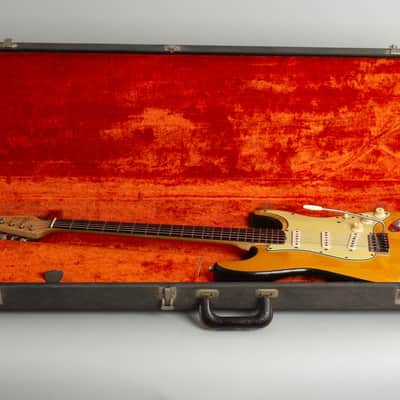 Fender  Stratocaster Owned and extensively used by Elliott Sharp Solid Body Electric Guitar (1964), ser. #L33715, black tolex hard shell case. image 12