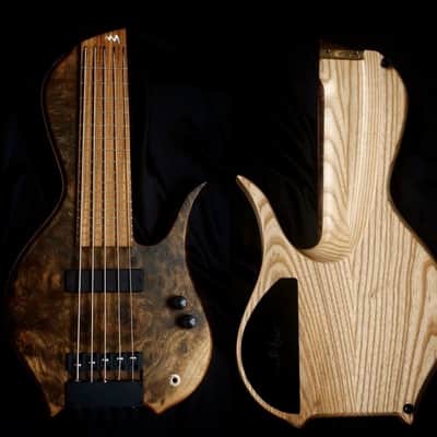 Maurizio Uber MUB Miezo 5 String Custom Travel Size Bass image 3