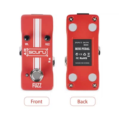 SCURU FUZZ Guitar/Bass Fuzz Effect Pedal VOL/FUZZ Versatile Sound made by Caline image 8