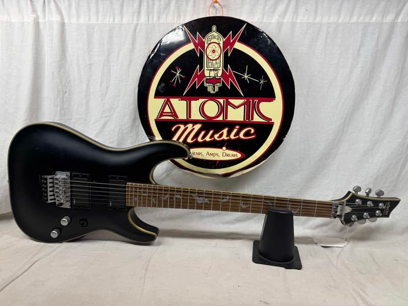 Schecter Diamond Series Damien Platinum 6 FR Guitar 2013 - Satin Black image 1