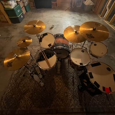 MAPEX ARMORY LIMITED EDITION 6 PIECE DRUM KIT, CARIBBEAN BURST, UK DRUM SHOW KIT image 4