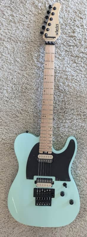 Mint Schecter Sun Valley Super Shredder PT FR Electric Guitar in Seafoam Green image 1
