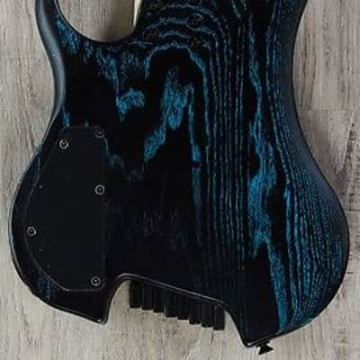 Legator GHFB8 Ghost Fanned Fret 8-String Electric Guitar Maple Board Blue Ash image 5