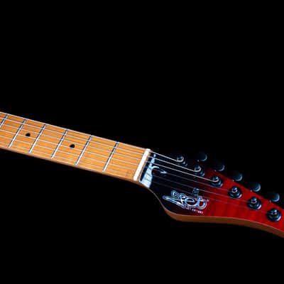 Jet JS-1000 Vulcano 1000 Series Mahogany Solid Flamed Maple Top Body Canadian Roasted Maple Neck 6-String Electric Guitar image 13