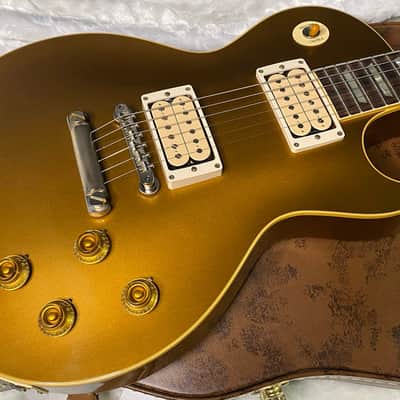 MINT! Gibson Custom Shop '57 Les Paul ALL OVER Double Gold Reissue - VOS - Uncovered Double White Pick-Ups - Authorized Dealer - Only 8.25 lbs - G07383 image 4