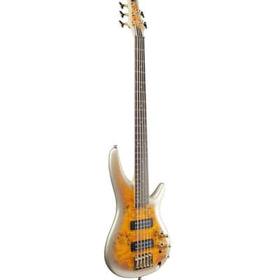 Ibanez SR405EPBDXMGU 5-String Electric Bass Guitar - Mars Gold Metallic Burst image 2